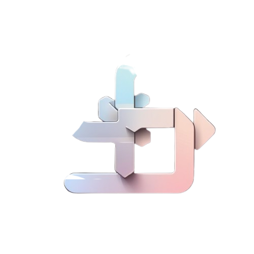 Gradient metallic letter 'U' on a white background